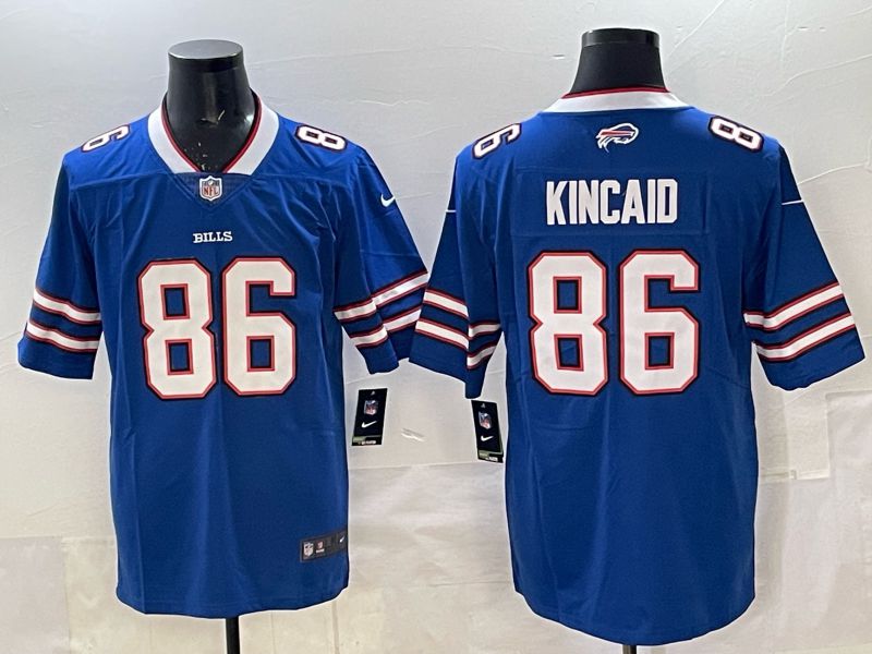 Men 2025 Buffalo Bills #86 Kincaid Blue Nike Limited NFL Jersey style 03